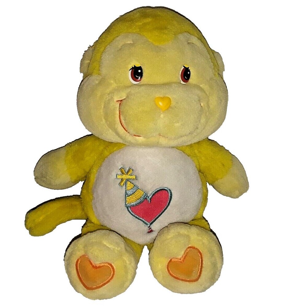 Vintage CARE BEAR COUSINS Playful Heart Monkey 13" PLUSH Stuffed Toy 2004